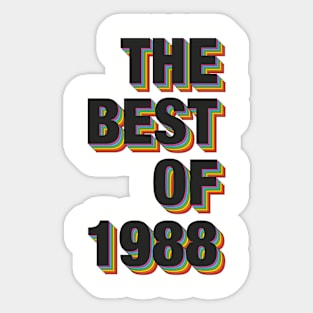 The Best Of 1988 Sticker